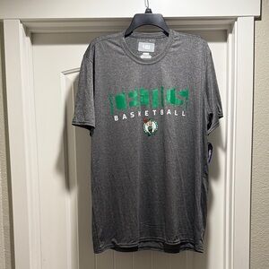 NBA Celtics Gray and Green Performance T-Shirt